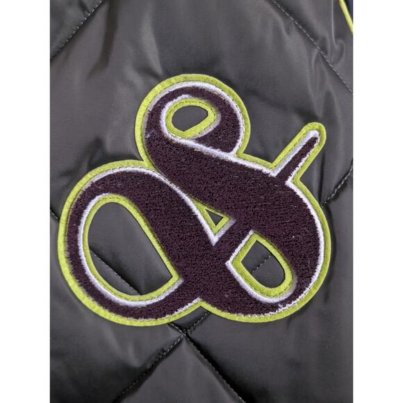 Scotch & Soda Quilted Jacket Water Repellent Inky Blue Green Varsity Style Med. - Picture 3 of 13